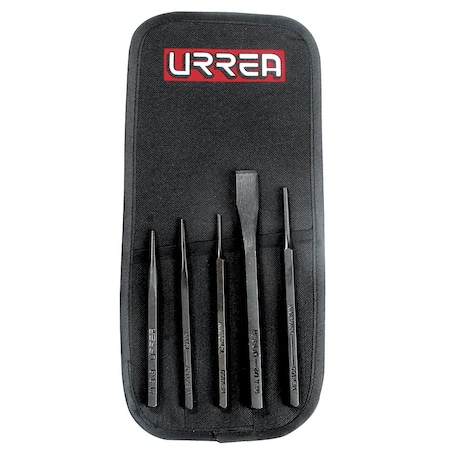 Urrea Punch & Chisel Set, 5Pc NO.3